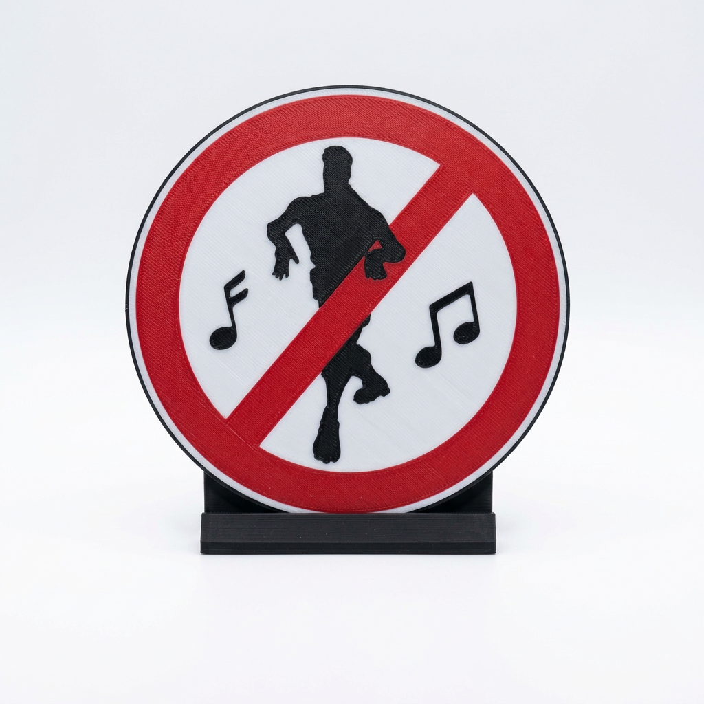 Battle Royale No Dancing Sign