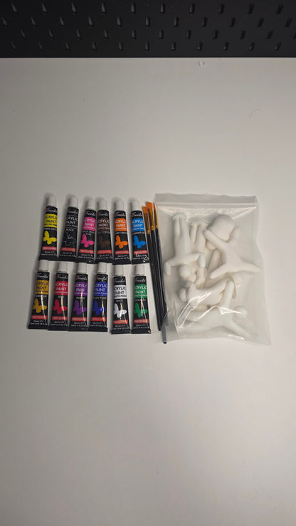Meccha Chameleon -  all 7 different positions + Paint set