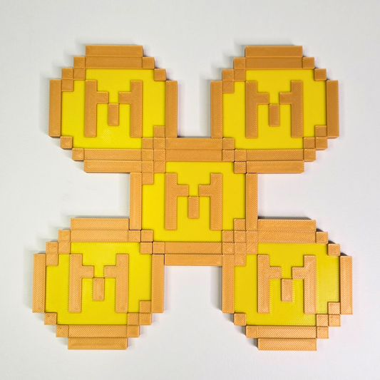 Survival Game Inspired Pixel Miner Coins