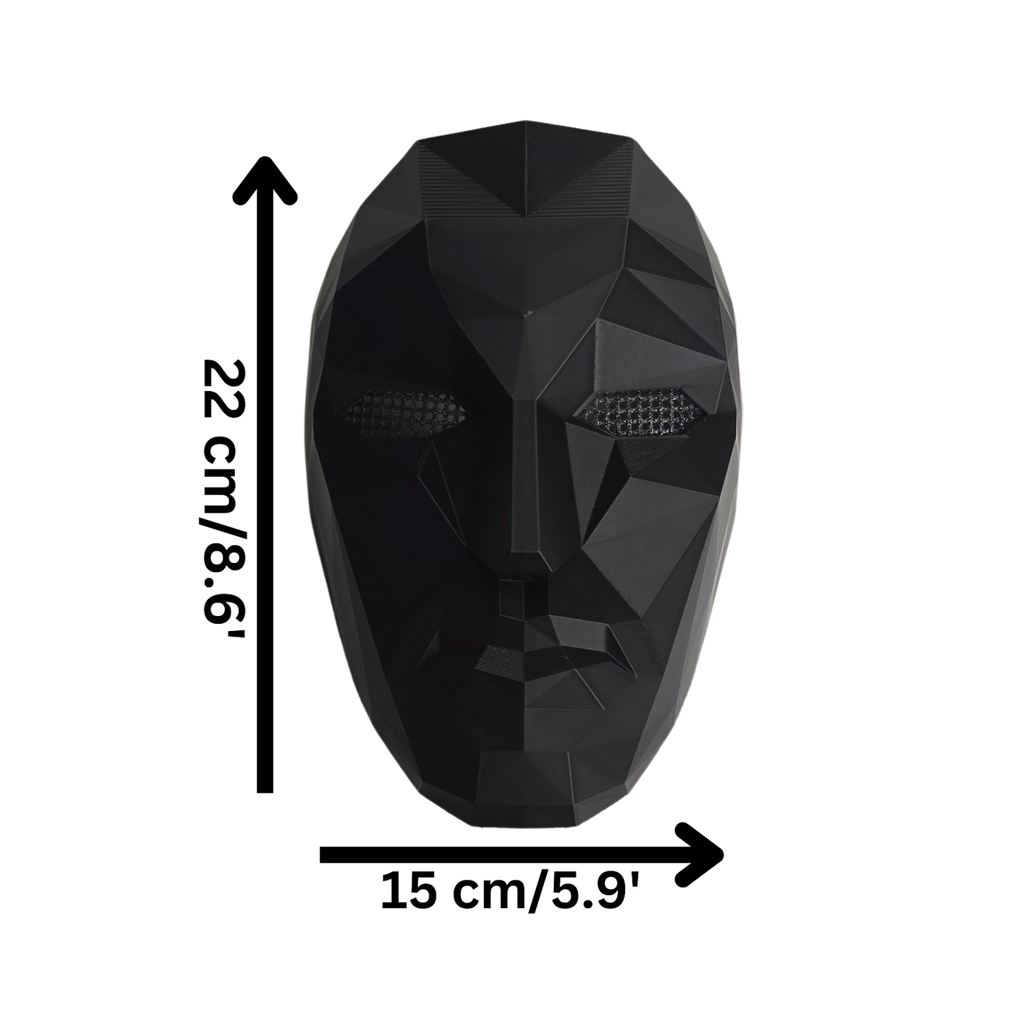 Front Man Black Mask - Sleek and Stylish Face Covering for Any Occasion