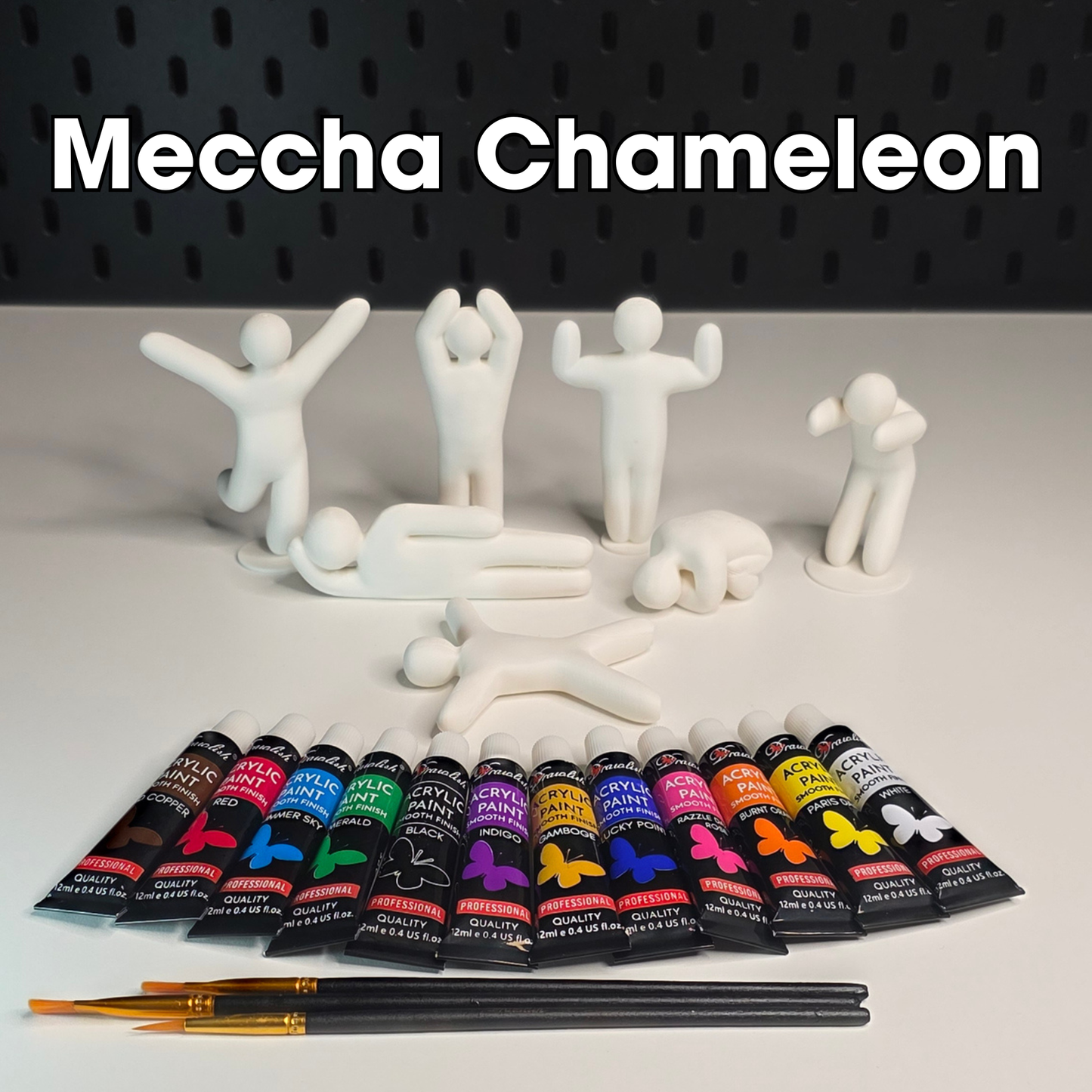 Meccha Chameleon -  all 7 different positions + Paint set